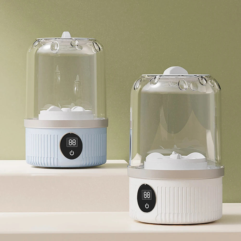 Smart Mini Washer for Lingerie & Small Laundry – Rechargeable